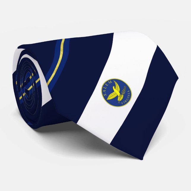 Gravata Bandeira de Salem (Virgínia) (Rolled)