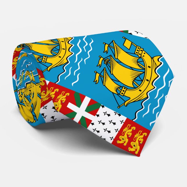 Gravata Bandeira de São Pedro e Miquelão (Rolled)