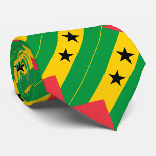Gravata Bandeira de São Tomé e Príncipe