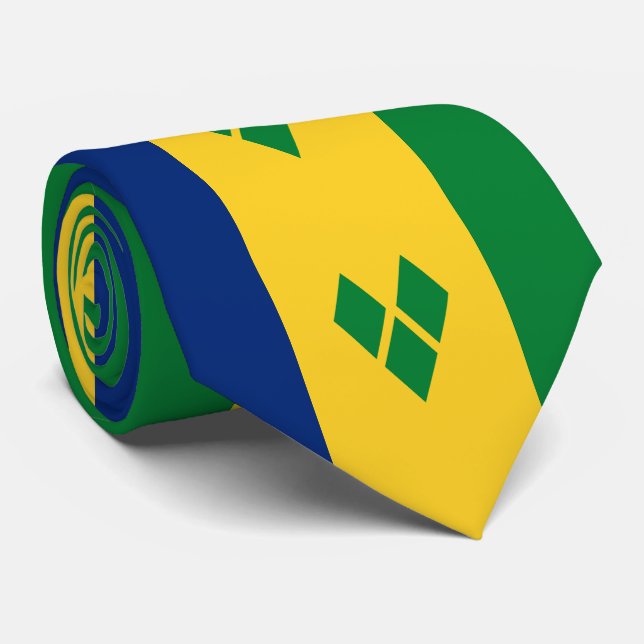 Gravata Bandeira de São Vicente (Rolled)