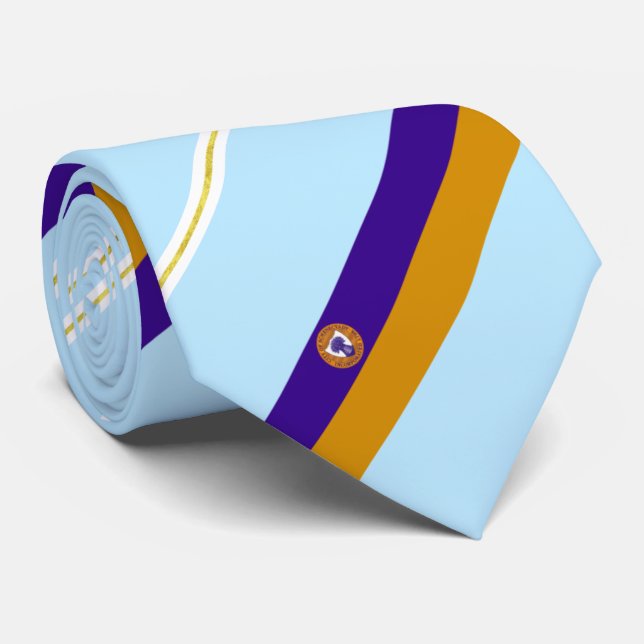 Gravata Bandeira de Schenectady (Nova Iorque) (Rolled)