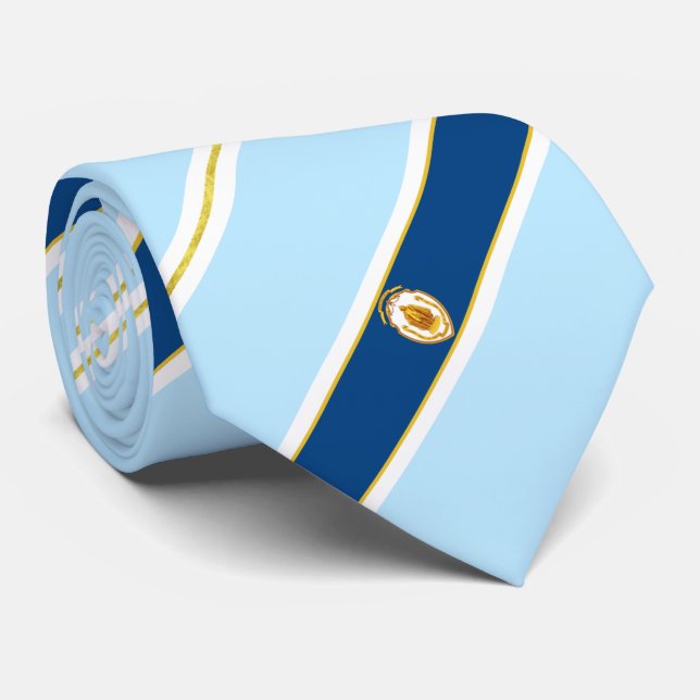 Gravata Bandeira de Springfield (Massachusetts) (Rolled)