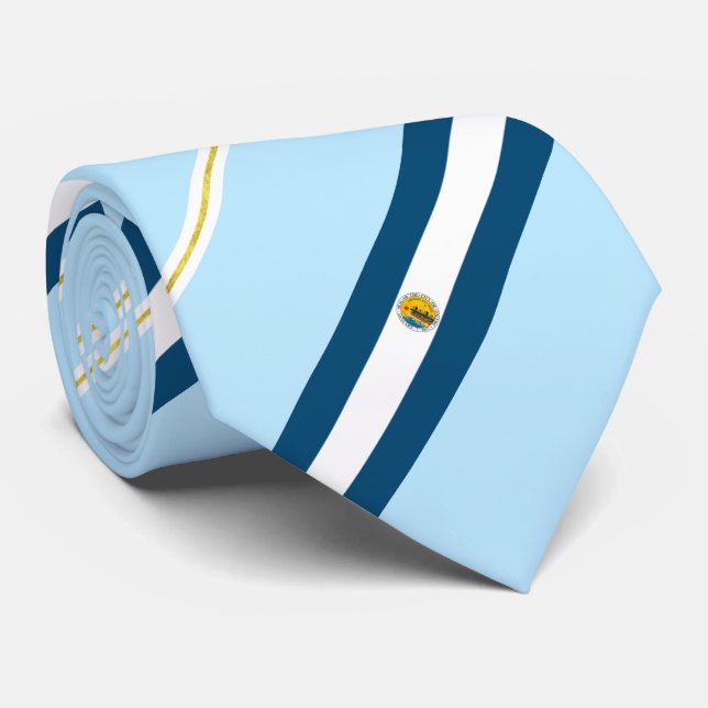 Gravata Bandeira de Toledo (Ohio) (Rolled)