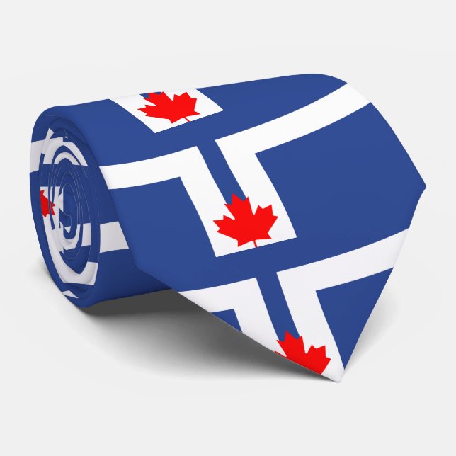 Gravata Bandeira de Toronto, Ontário (Rolled)