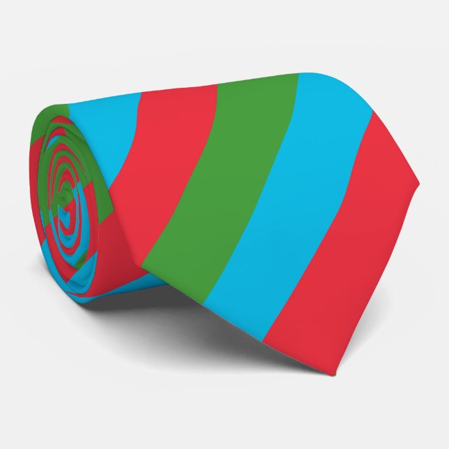 Gravata Bandeira do Azerbaijão (Rolled)