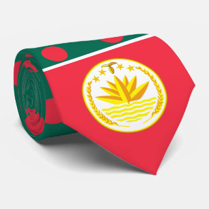 Gravata Bandeira do Bangladesh e emblema nacional, Banglad