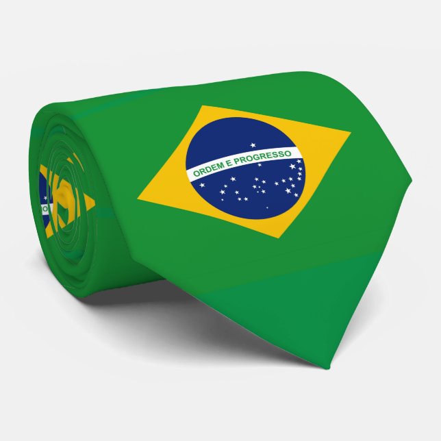 Gravata Bandeira do Brasil Bandeira do Brasil (Rolled)