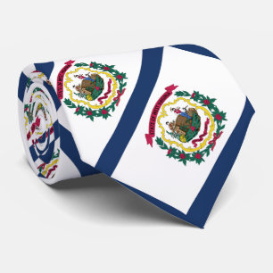 Gravata Bandeira do Estado da Virgínia Ocidental