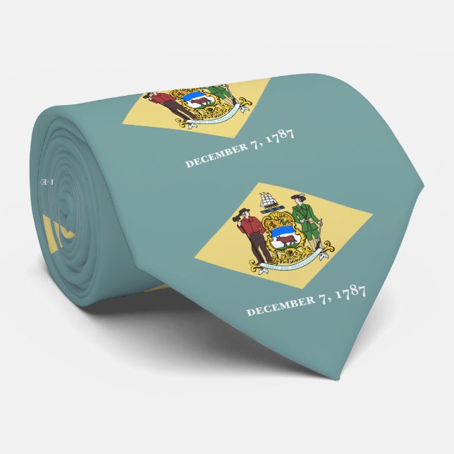 Gravata Bandeira do Estado de Delaware (Rolled)