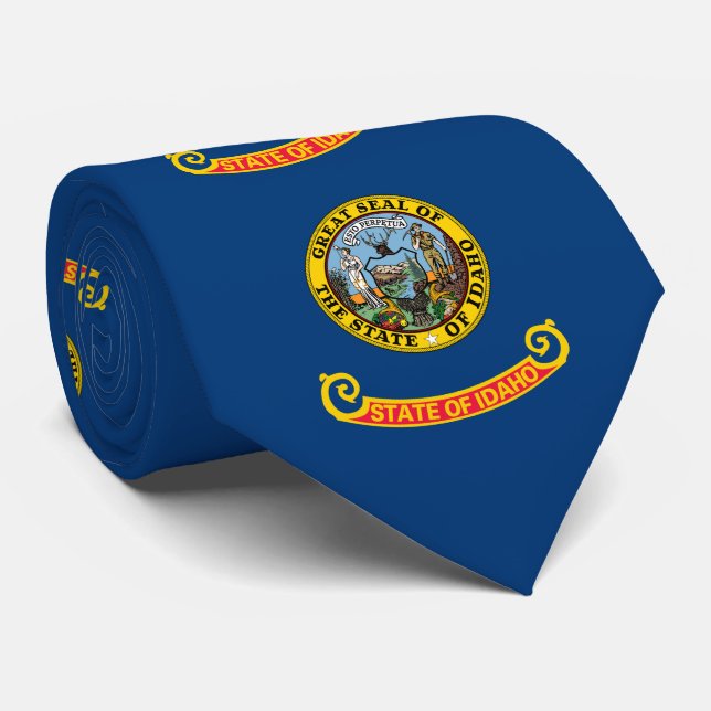 Gravata Bandeira do Estado de Idaho (Rolled)