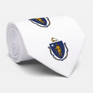 Gravata Bandeira do estado de Massachusetts