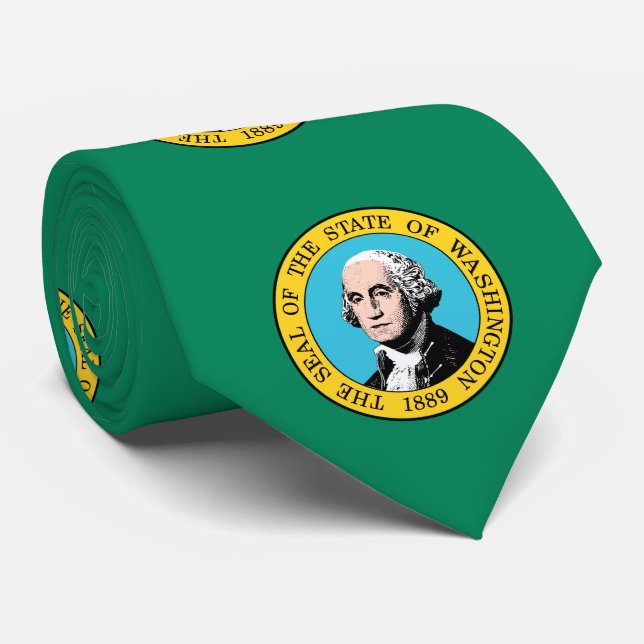 Gravata Bandeira do Estado de Washington (Rolled)