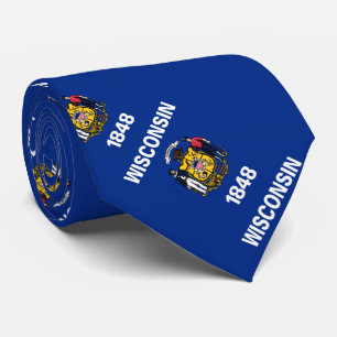 Gravata Bandeira do Estado de Wisconsin