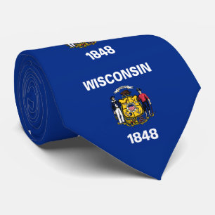 Gravata Bandeira do Estado de Wisconsin