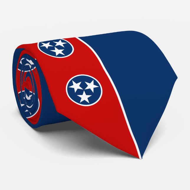Gravata Bandeira do Estado do Tennessee (Rolled)