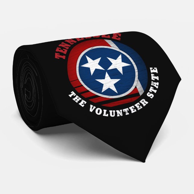 GRAVATA BANDEIRA DO ESTADO DO VOLUNTÁRIO DO TENNESSEE (Rolled)