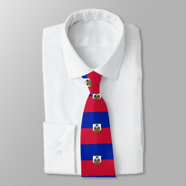 Gravata Bandeira do Haiti (Amarrado)