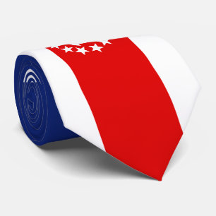 Gravata Bandeira do iate americano náutico fica na Marina