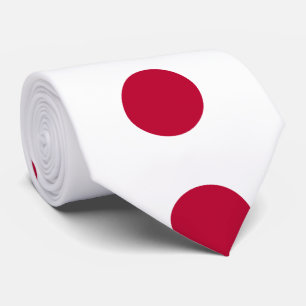 Gravata Bandeira do Japão - 日 章 旗 - 日 丸 - 日 