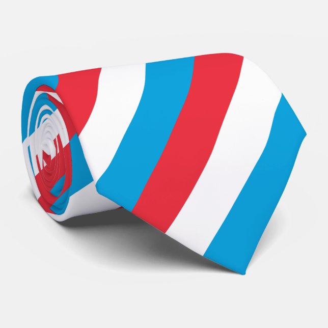 Gravata Bandeira do Luxemburgo (Rolled)