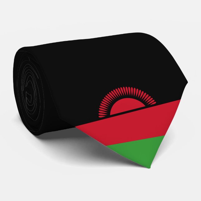 Gravata Bandeira do Malawi (Rolled)