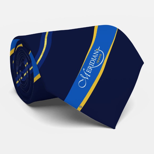 Gravata Bandeira do Meridiano (Idaho) (Rolled)