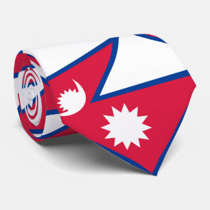 Gravata Bandeira do Nepal