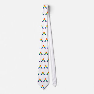 Gravata Bandeira do orgulho gay do arco-íris do ALIADO de