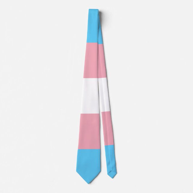 Gravata Bandeira do Orgulho Transgênero (Frente)