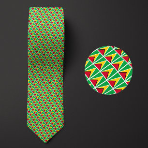 Gravata Bandeira do padrão da Guiana
