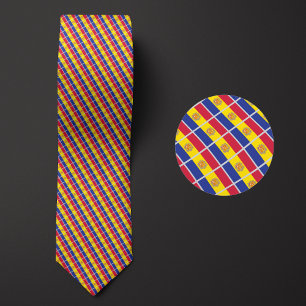 Gravata Bandeira do Padrão de Andorra