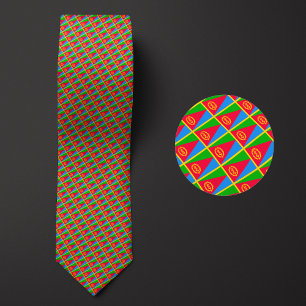Gravata Bandeira do padrão eritreia
