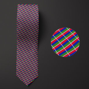 Gravata Bandeira do padrão Gâmbia