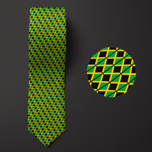 Gravata Bandeira do padrão Jamaica