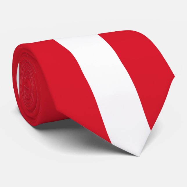 Gravata Bandeira do Peru (Rolled)