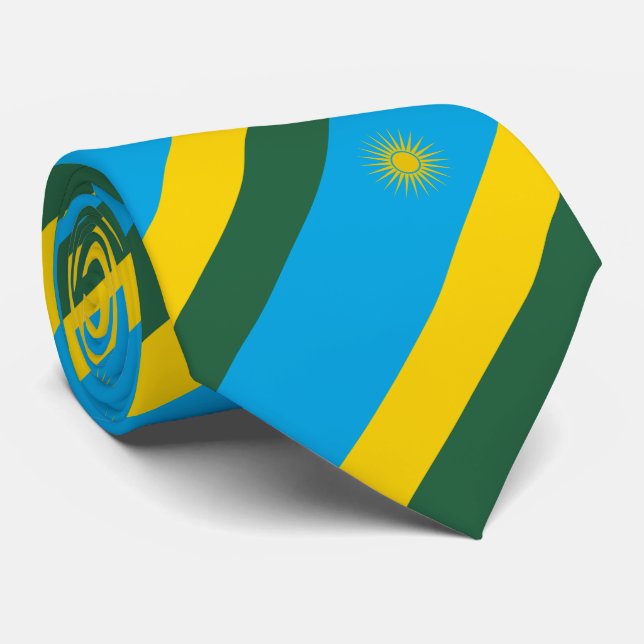 Gravata Bandeira do Ruanda (Rolled)