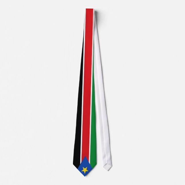 Gravata Bandeira do Sudão do Sul (Frente)