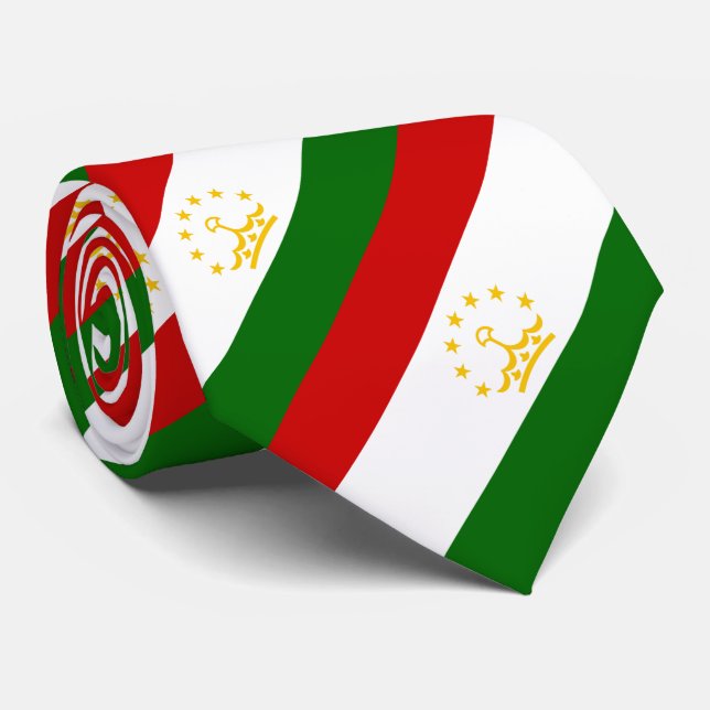 Gravata Bandeira do Tajiquistão (Rolled)