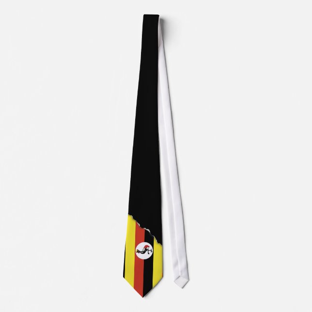 Gravata Bandeira do Uganda (Frente)