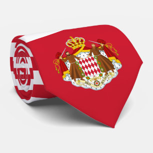 Gravata Bandeira e Casaco de Armas Monégasque, Bandeira do