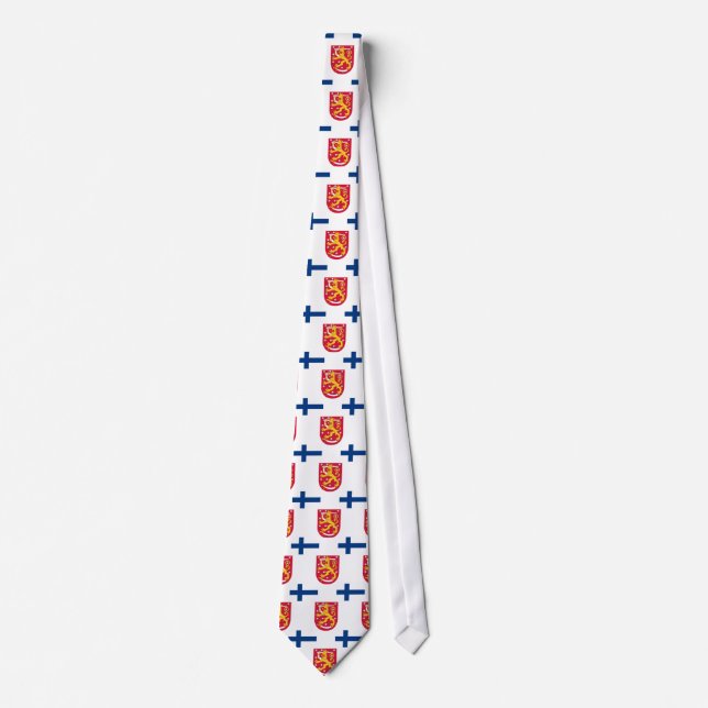 Gravata Bandeira e crista de Finlandia (Frente)