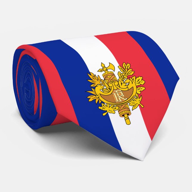 Gravata Bandeira e emblema franceses, Bandeira da França (Rolled)