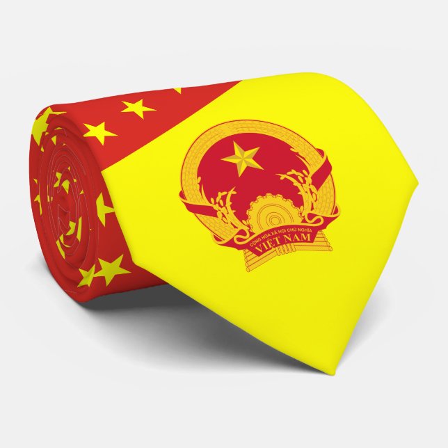 Gravata Bandeira e emblema vietnamitas, Bandeira do Vietna (Rolled)