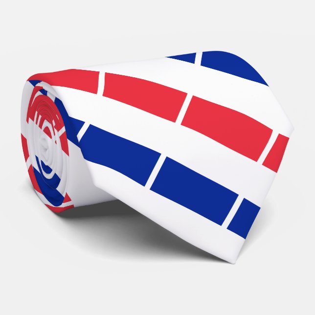 Gravata Bandeira França (Rolled)