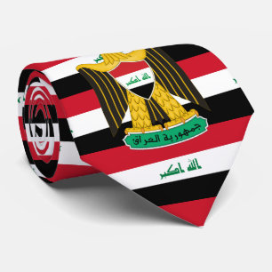Gravata Bandeira iraquiana e Casaco de armas, Bandeira do