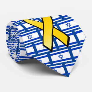 Gravata Bandeira Israelense Traga-os para Casa Liberta os