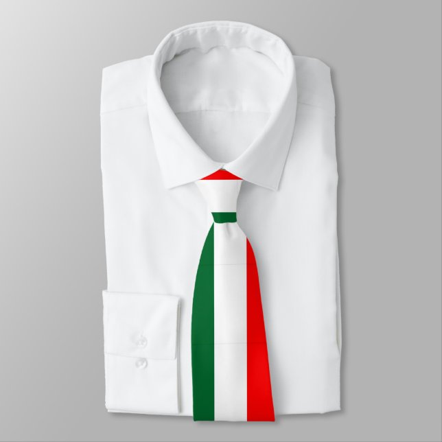 Gravata Bandeira Italiana (Amarrado)