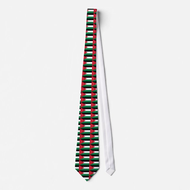 Gravata Bandeira jordaniana Tie (Frente)