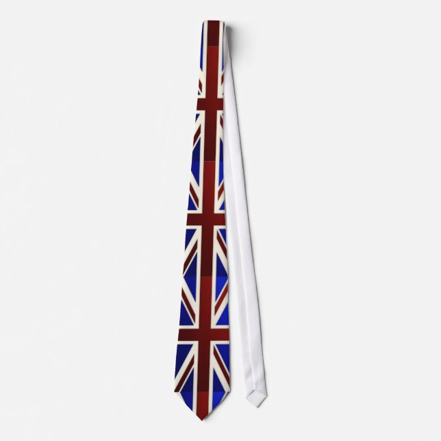 Gravata Bandeira metálica de Union Jack (Frente)