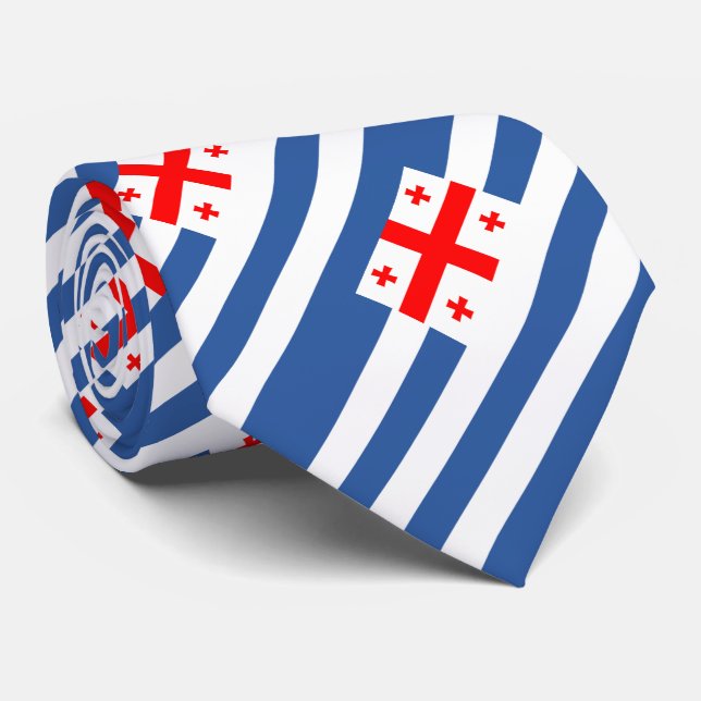 Gravata Bandeira Patriótica de Adjara (Rolled)